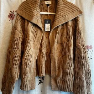 Universal Thread Chunky Knit Tan Cardigan